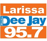 logo ραδιοφωνικού σταθμού Larissa DeeJay