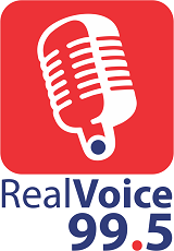 logo ραδιοφωνικού σταθμού Real Voice