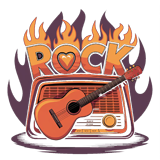 logo ραδιοφωνικού σταθμού Ελληνικό LoveRockRadio