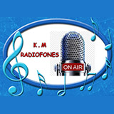 logo ραδιοφωνικού σταθμού kmradiofones