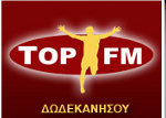 logo ραδιοφωνικού σταθμού Top FM Δωδεκανήσου