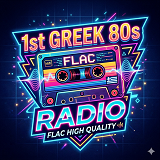 logo ραδιοφωνικού σταθμού 1st Greek 80s FLAC Radio